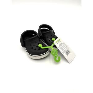 NWT Crocs Kids Off Court Clog - Black/White - c4 (toddler 4)